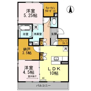 アーバン黒石【2階】の間取り