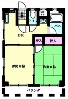 サンケイコーポ辰沼【2階】の間取り