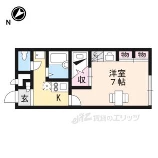 レオパレスアルカンシェル藤阪【2階】の間取り
