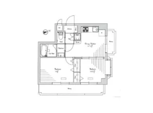 ライオンズマンション西早稲田【10階】の間取り