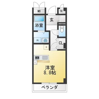 ラウレール【4階】の間取り