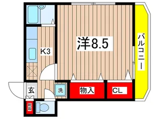 マリーナ・タカケンビルNO.6【2階】の間取り