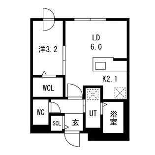 Blanc Jenis N25【3階】の間取り