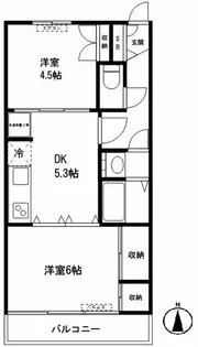 セラ若宮【2階】の間取り
