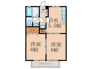 ソレジオ中曽根【2階】の間取り