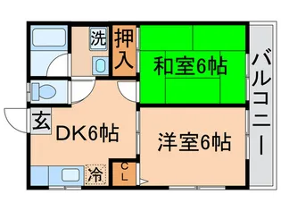コーポ日立【2階】の間取り
