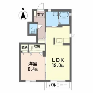 グランシャリオIIA【1階】の間取り