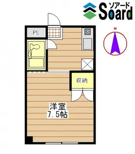 ハイツ大黒屋【1階】の間取り
