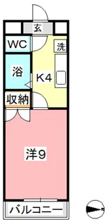 グリーンライフ倉敷【4階】の間取り