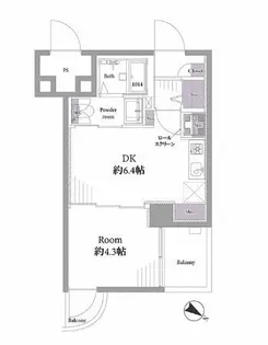 東池袋パレス【10階】の間取り