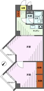 ライオンズプラザ高円寺【2階】の間取り