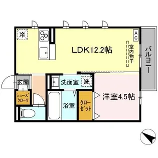 Casa ecran(カーサ エクラン)【2階】の間取り