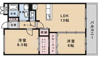 グランデージ池田【2階】の間取り