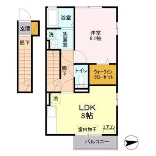ルミエール瑞穂壱番館【2階】の間取り