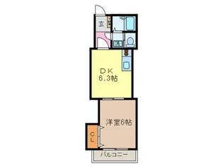 クレセール【2階】の間取り