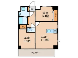 DENTEIJI【5階】の間取り