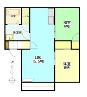 クアトロスタジオーニ レスターテ【2階】の間取り