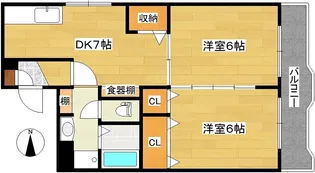 ジュンハイツ【5階】の間取り