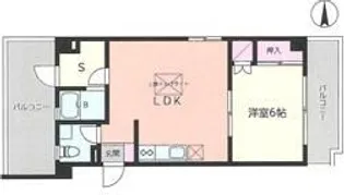 ラルジュ吉野町【3階】の間取り