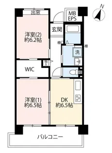 URひばりが丘パークヒルズ【6階】の間取り