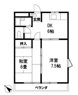 コーポクレール【1階】の間取り