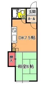 白樺パークハイツ【1階】の間取り