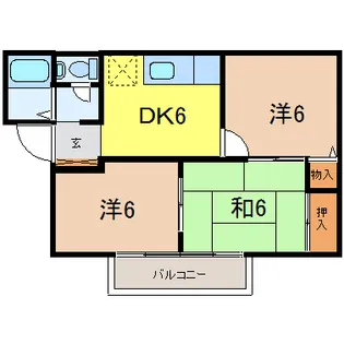 セフィラB【2階】の間取り