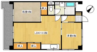 第2みながコーポ【1階】の間取り