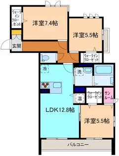 Clair de lune【2階】の間取り