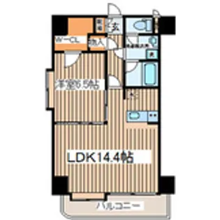 チェルボ北五番丁【1階】の間取り