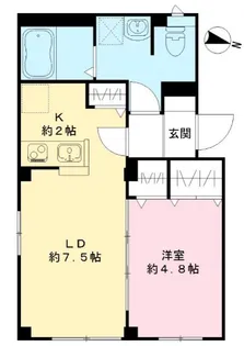 モンソレイユ品川【1階】の間取り