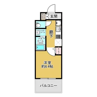 1Kの間取り画像