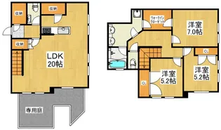 東京都稲城市平尾1【一戸建】の間取り