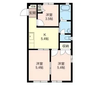 ヴェルドミール弥生台I【1階】の間取り