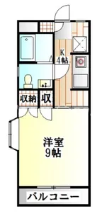 1Kの間取り画像
