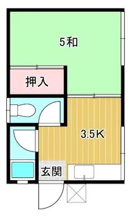 龍巳荘【2階】の間取り