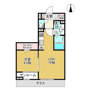 ミライエ・ルッソ【1階】の間取り