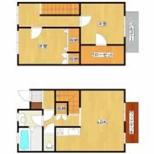 コスモスヤエBの間取り