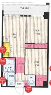 福岡県福岡市東区箱崎ふ頭3【マンション】の間取り