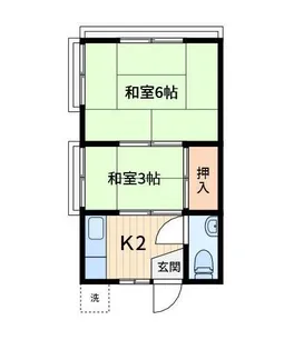 陽光荘【2階】の間取り