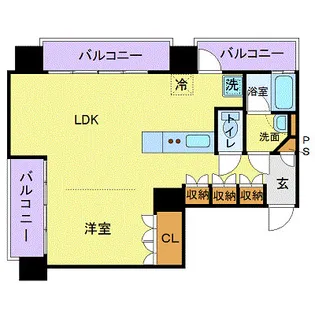 フロリスオーランティウム3【8階】の間取り