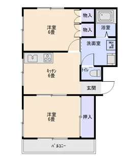 第2コーポワタナベ【3階】の間取り