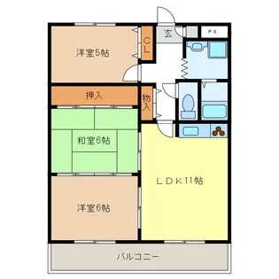 ピアドール長良【2階】の間取り