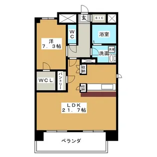 グランドソレイユ名駅【10階】の間取り