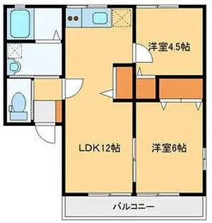 アトレイユA【2階】の間取り