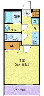 ブランミュール横浜鶴見II【3階】の間取り