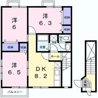 ベルウッド・40 C【2階】の間取り