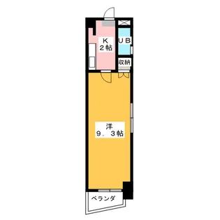 エ・スパシオ名西【5階】の間取り
