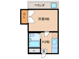 エスポアール大和【2階】の間取り