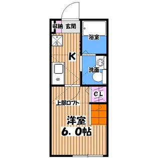 ゴルフハウゼ堀之内【1階】の間取り
